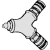 Grenkoppling, 3/8"